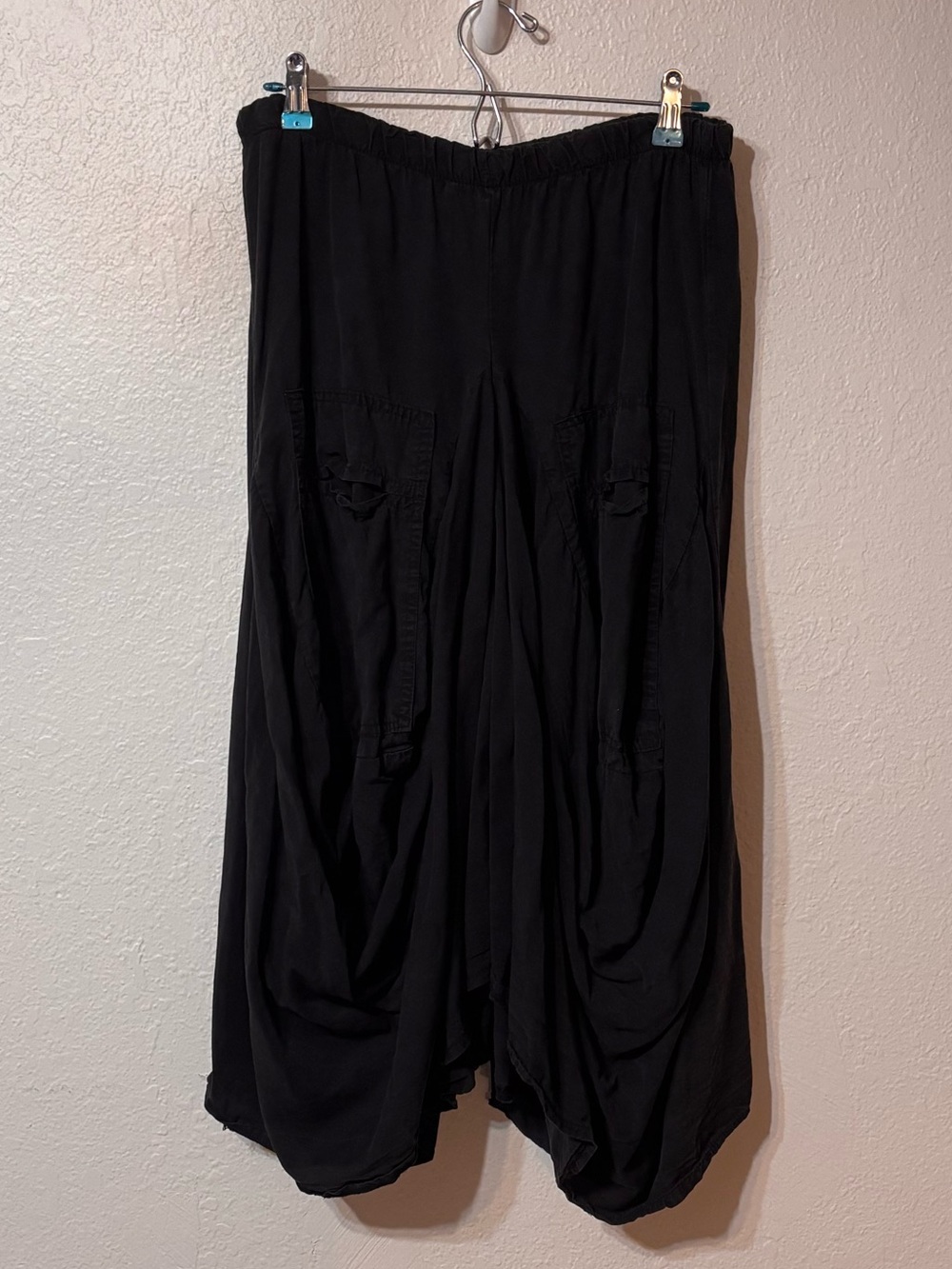 Tempo Paris Lagenlook Black Bubble Skirt XL